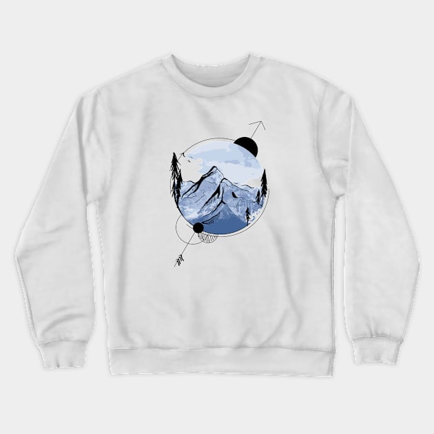 Geomountain Crewneck Sweatshirt by BreannaGlisson